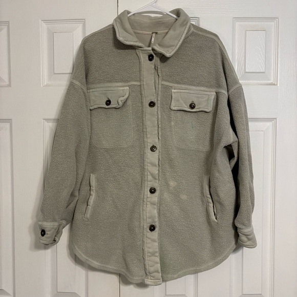 Free People Ruby Jacket Cream / Tan - Picture 2 of 13